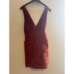 Free People Rust Jumpsuit